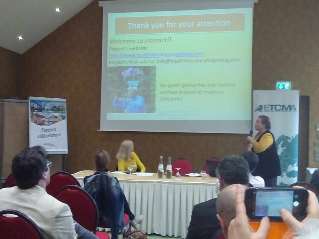 Presentazione del progetto al Congresso di Rothenburg